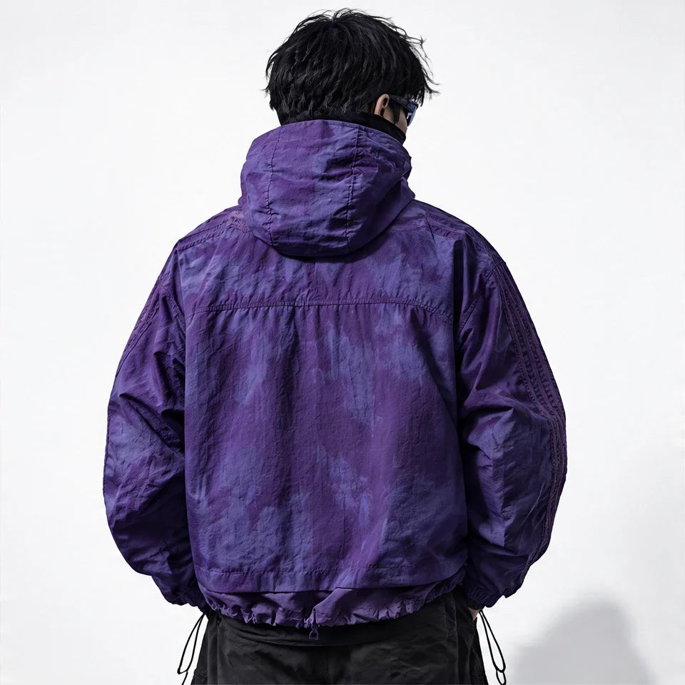 Kirn - Unisex Windproof Breathable & Hooded Waterproof Jacket - Purple