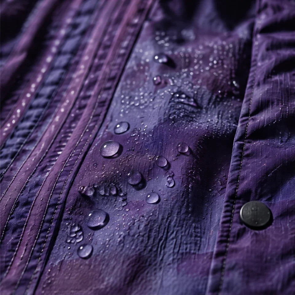 Kirn - Unisex Windproof Breathable & Hooded Waterproof Jacket - Purple
