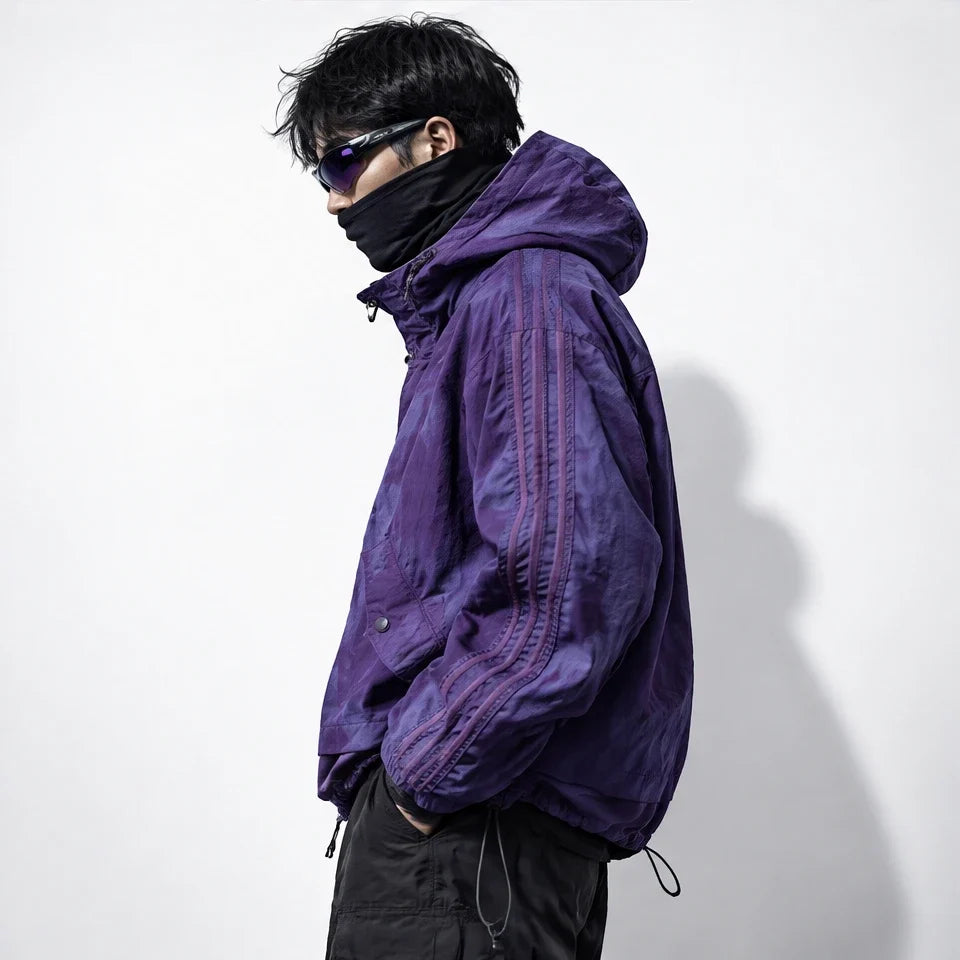 Kirn - Unisex Windproof Breathable & Hooded Waterproof Jacket - Purple