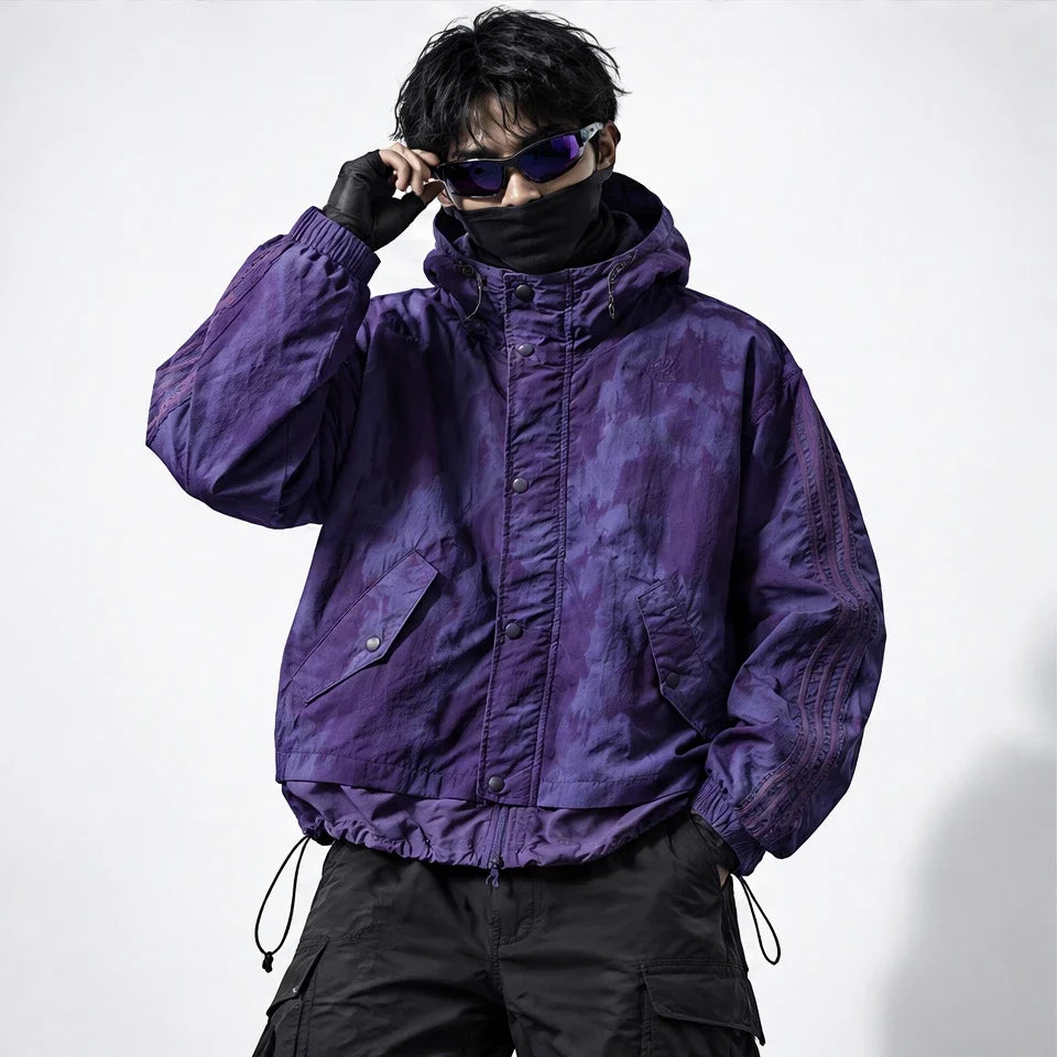 Kirn - Unisex Windproof Breathable & Hooded Waterproof Jacket - Purple