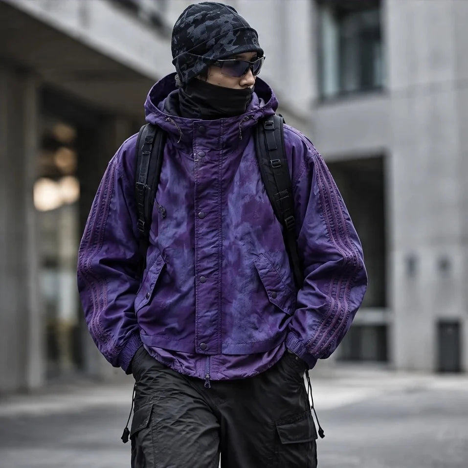 Kirn - Unisex Windproof Breathable & Hooded Waterproof Jacket - Purple