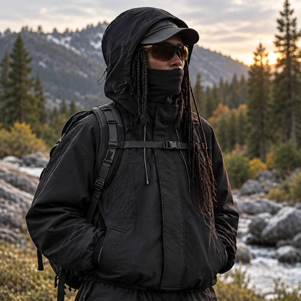 Stang - Unisex Windproof Breathable & Waterproof Jacket - Black