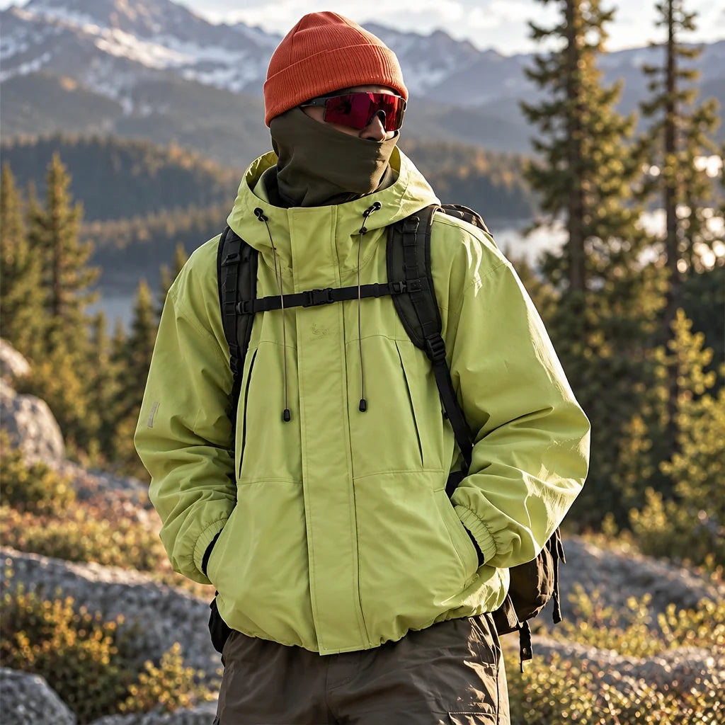 Stang - Unisex Windproof Breathable & Waterproof Jacket - Yellow Green
