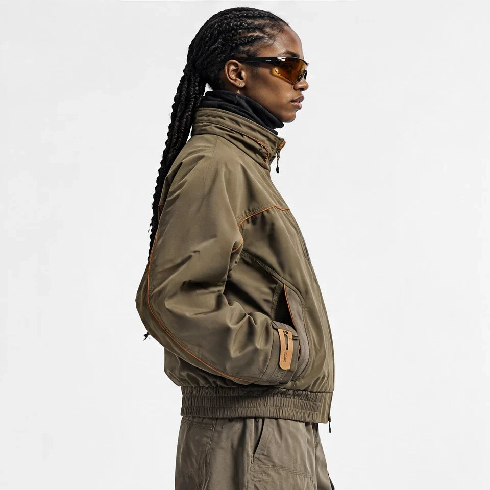 Lathe - Unisex 10K Stand-Collar Waterproof Jacket - Camel