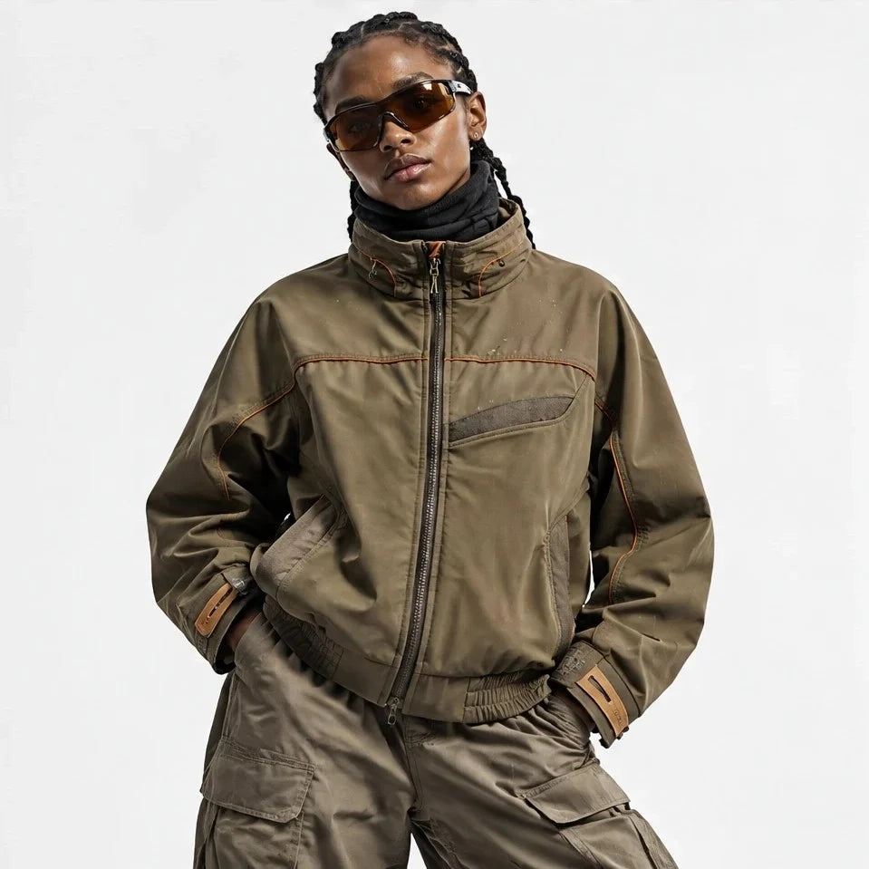 Lathe - Unisex 10K Stand-Collar Waterproof Jacket - Camel