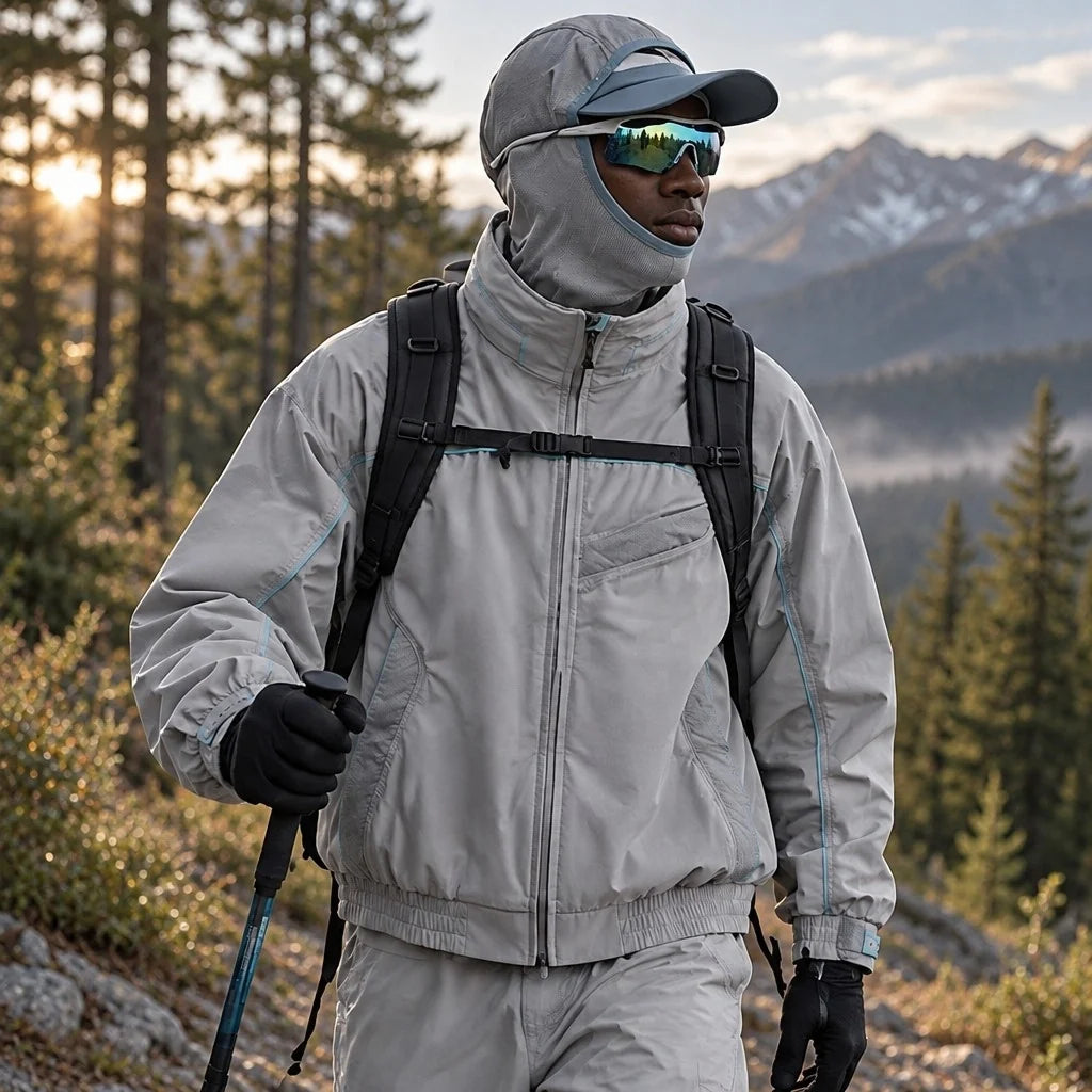 Lathe - Unisex 10K Stand-Collar Waterproof Jacket - Light Grey