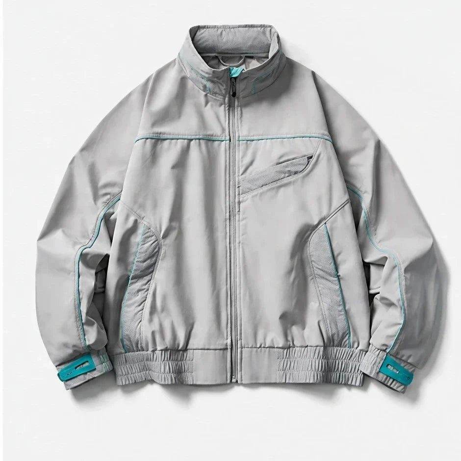Lathe - Unisex 10K Stand-Collar Waterproof Jacket - Light Grey