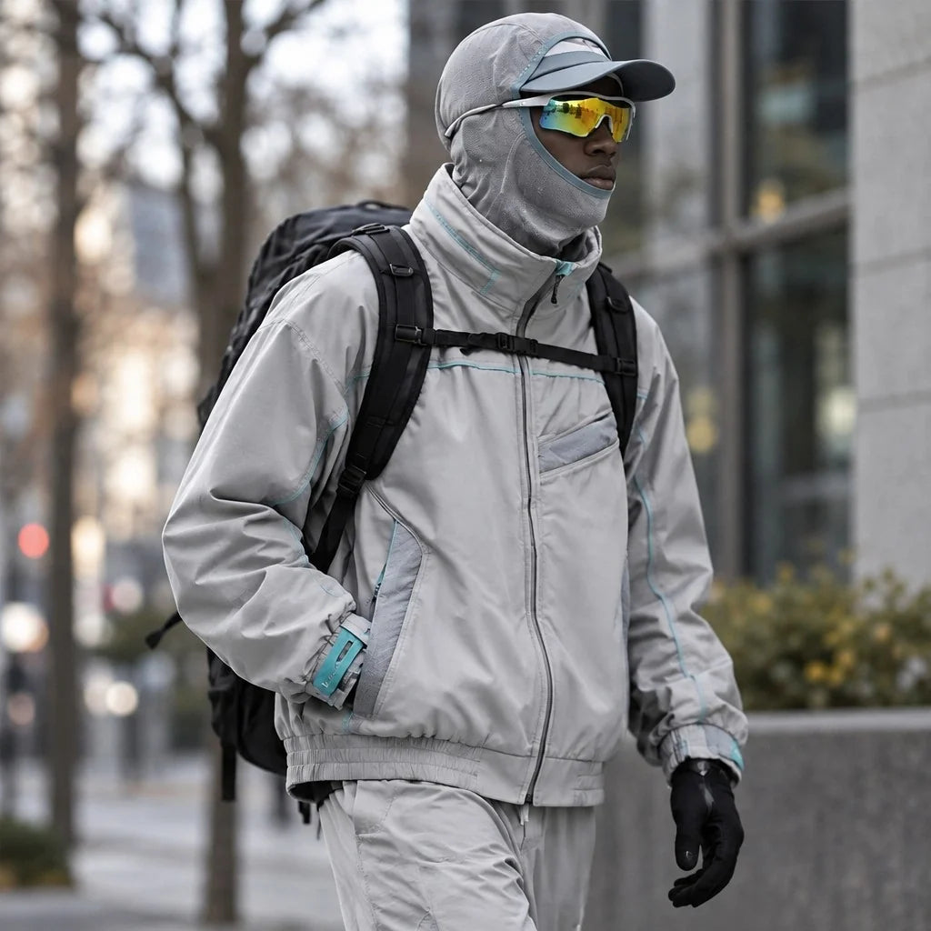 Lathe - Unisex 10K Stand-Collar Waterproof Jacket - Light Grey