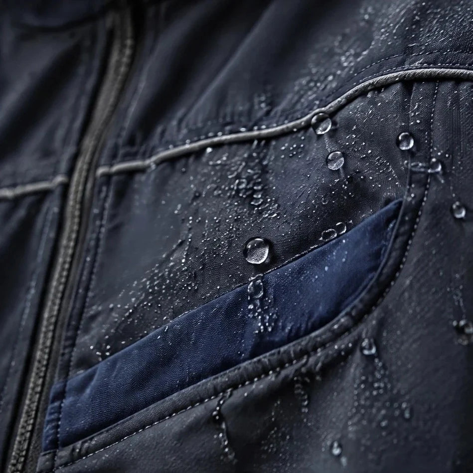 Lathe - Unisex 10K Stand-Collar Waterproof Jacket - Navy Blue