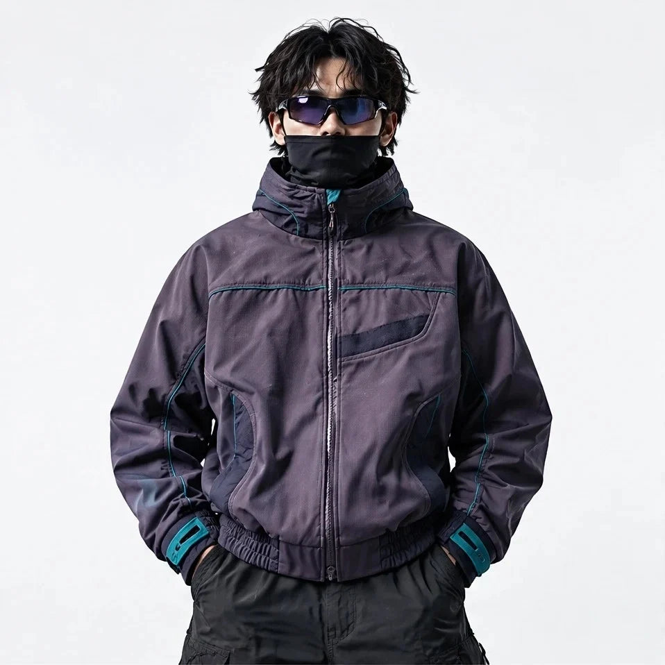 Lathe - Unisex 10K Stand-Collar Waterproof Jacket - Purple
