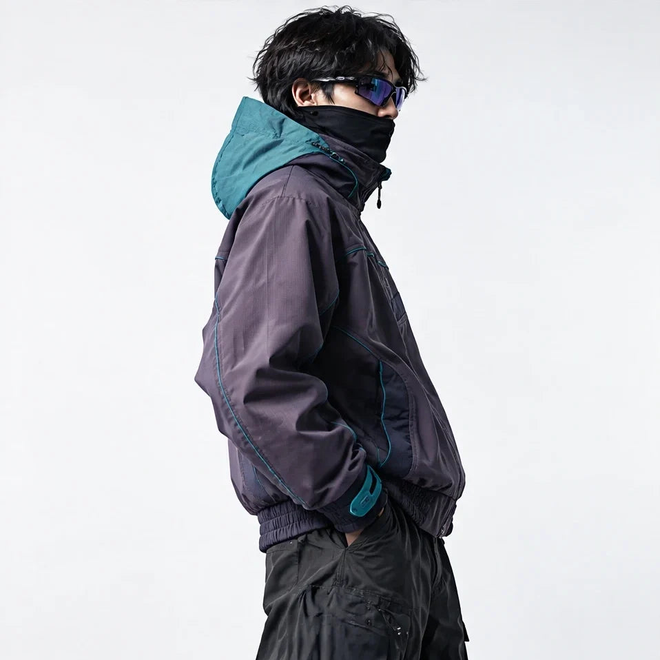Lathe - Unisex 10K Stand-Collar Waterproof Jacket - Purple