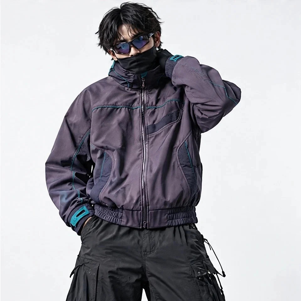 Lathe - Unisex 10K Stand-Collar Waterproof Jacket - Purple
