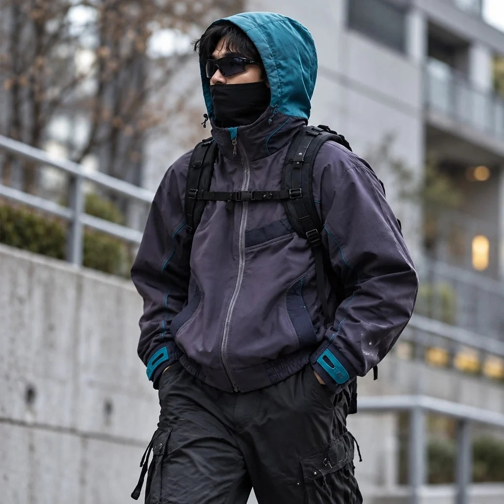 Lathe - Unisex 10K Stand-Collar Waterproof Jacket - Purple