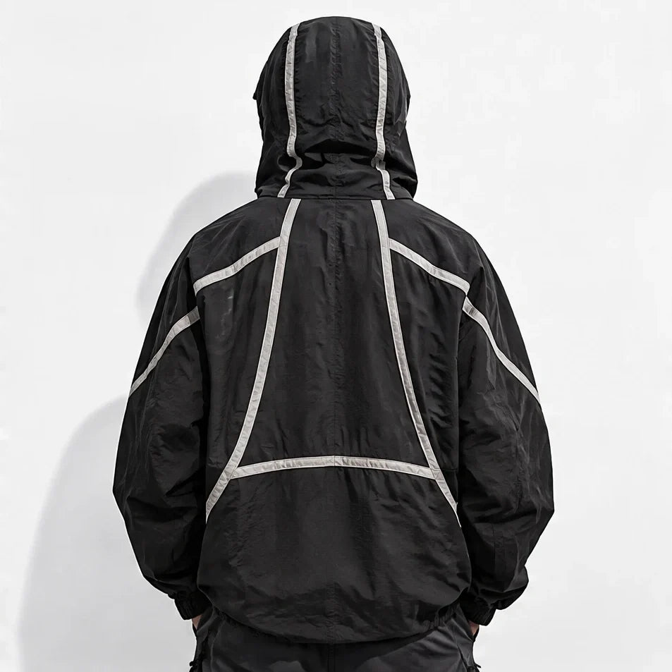 Bield - Unisex Windproof Breathable & Hooded Waterproof Jacket - Black