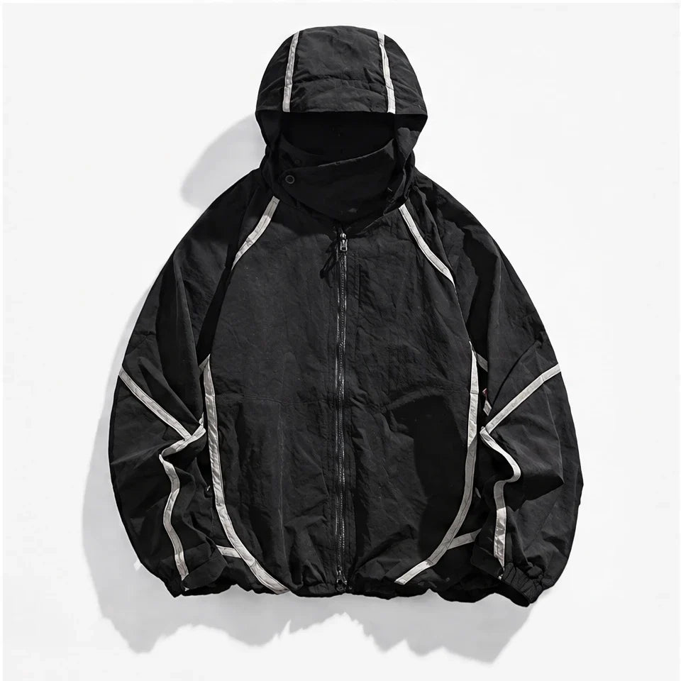 Bield - Unisex Windproof Breathable & Hooded Waterproof Jacket - Black