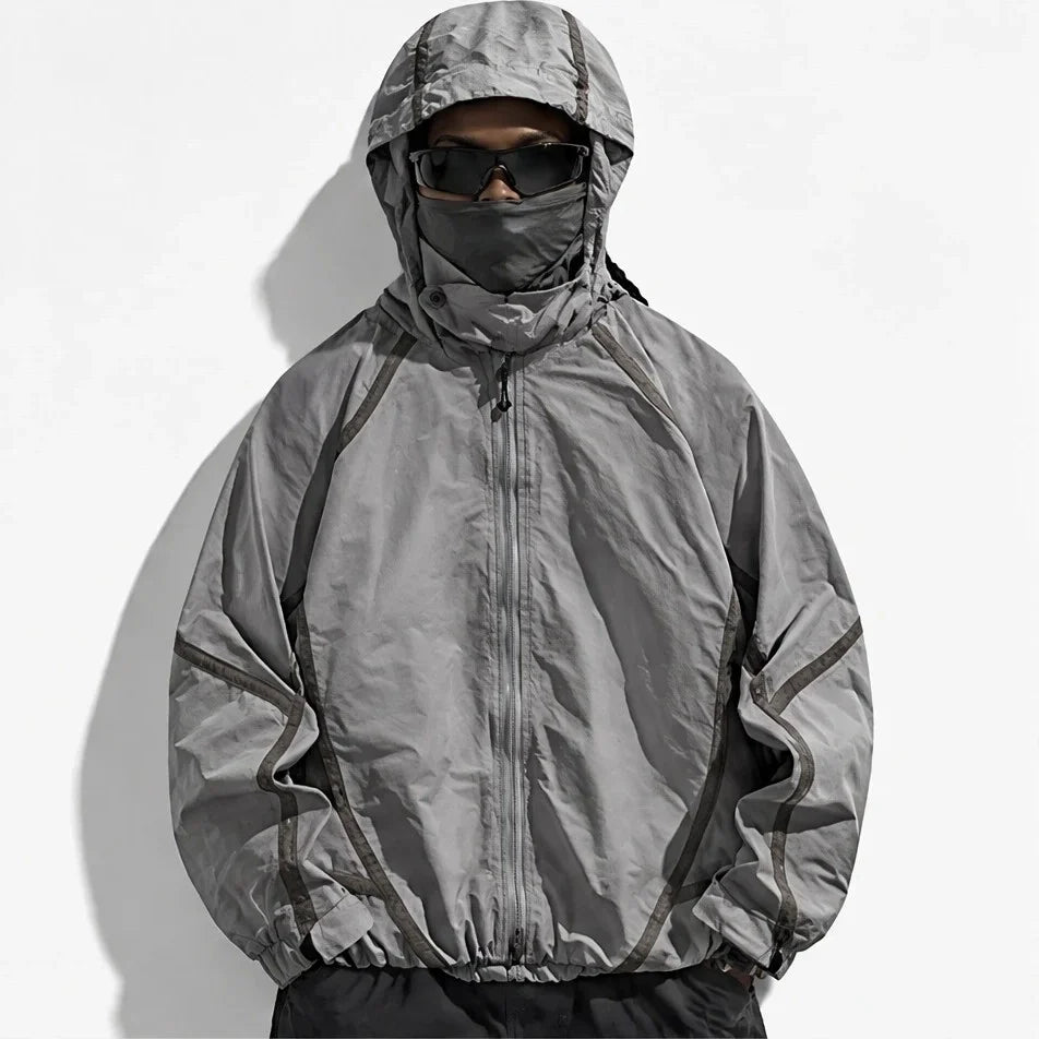 Bield - Unisex Windproof Breathable & Hooded Waterproof Jacket - Grey