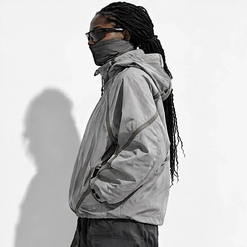 Bield - Unisex Windproof Breathable & Hooded Waterproof Jacket - Grey