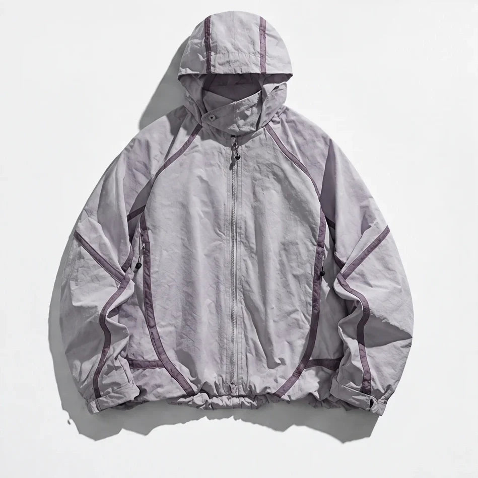Bield - Unisex Windproof Breathable & Hooded Waterproof Jacket - Purple Pink