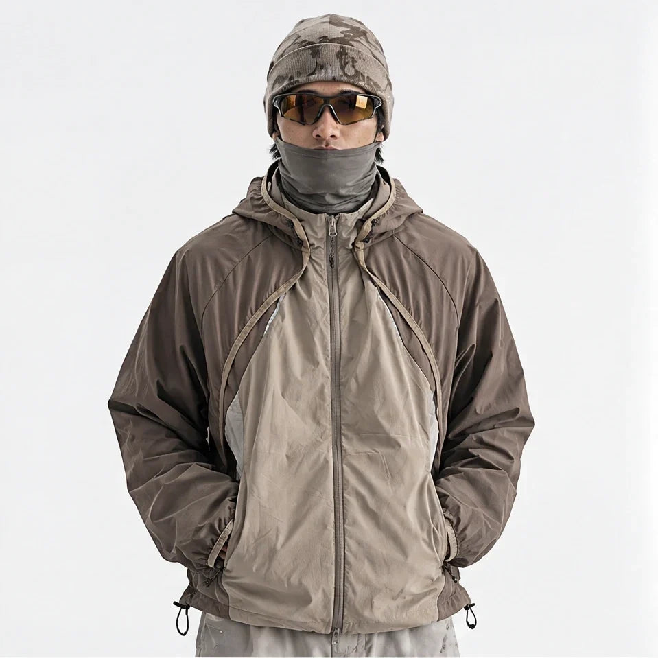 Spurn - Unisex Water-Repellent & Windproof 3-in-1 Lightweight Jacket - Brown