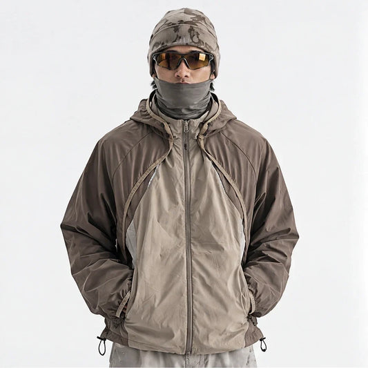 Spurn - Unisex Water-Repellent & Windproof 3-in-1 Lightweight Jacket - Brown