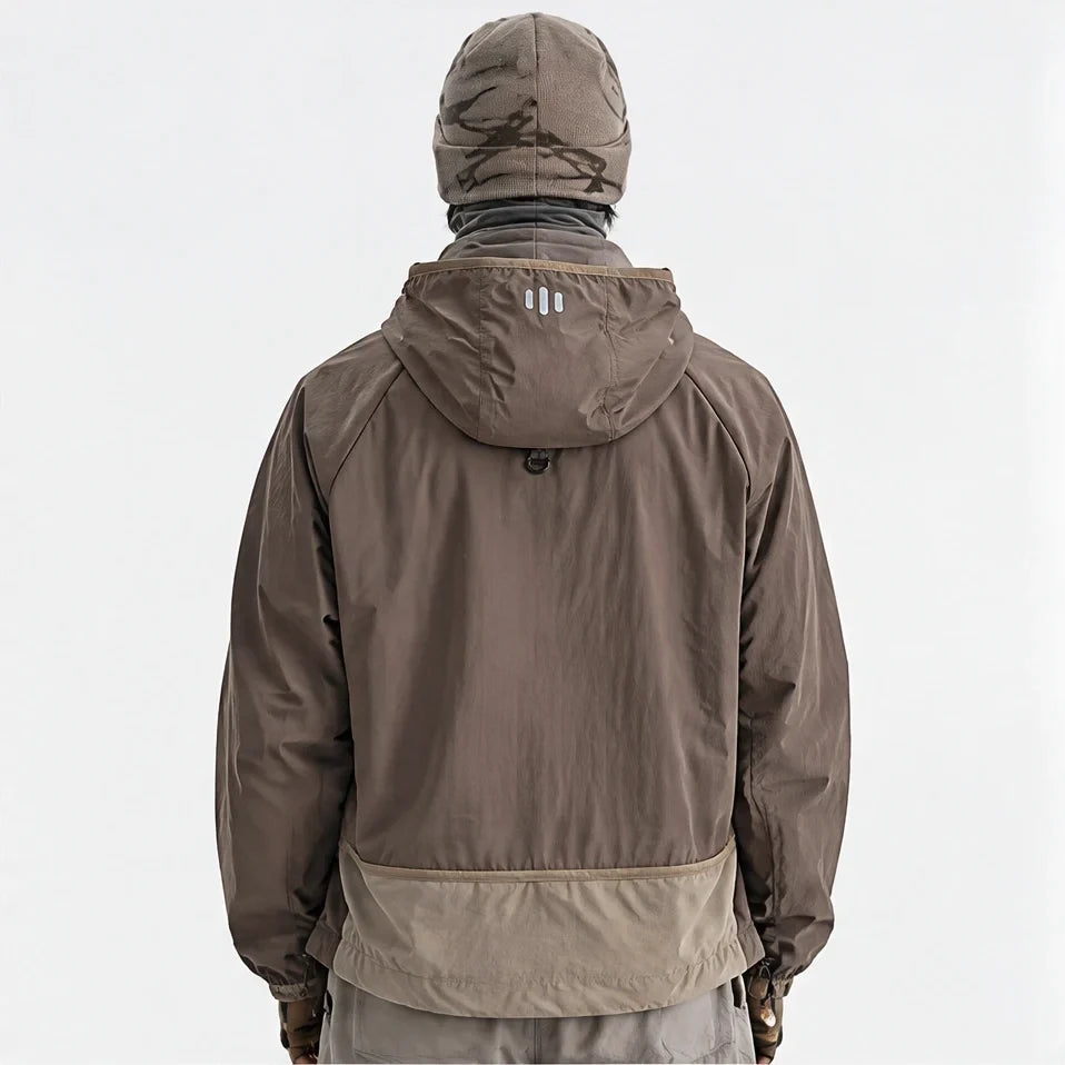 Spurn - Unisex Water-Repellent & Windproof 3-in-1 Lightweight Jacket - Brown