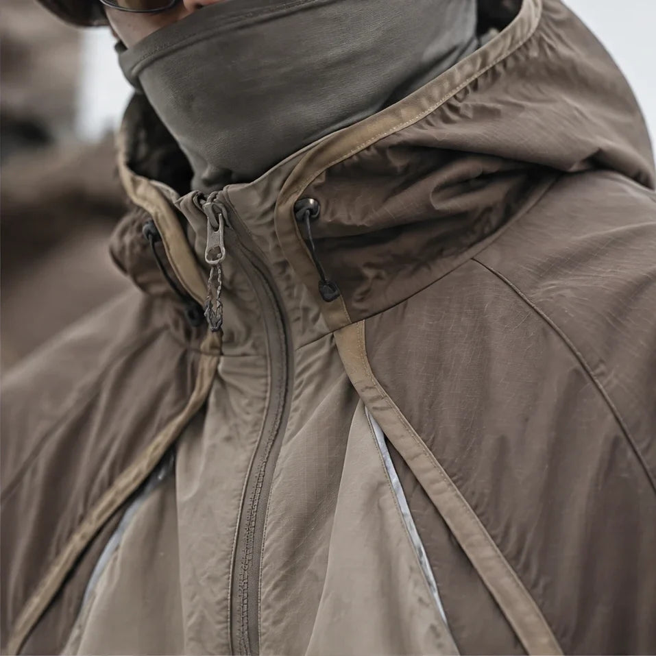 Spurn - Unisex Water-Repellent & Windproof 3-in-1 Lightweight Jacket - Brown