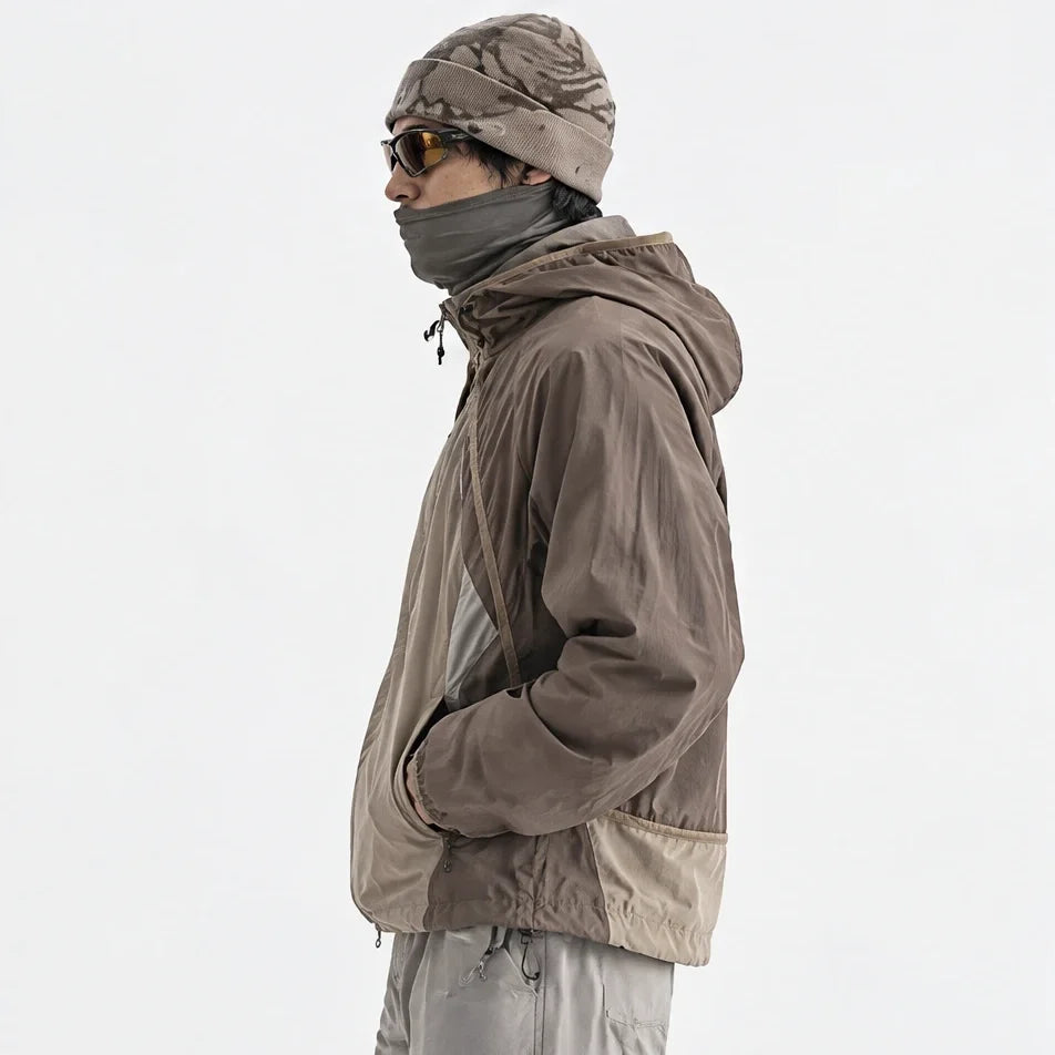 Spurn - Unisex Water-Repellent & Windproof 3-in-1 Lightweight Jacket - Brown