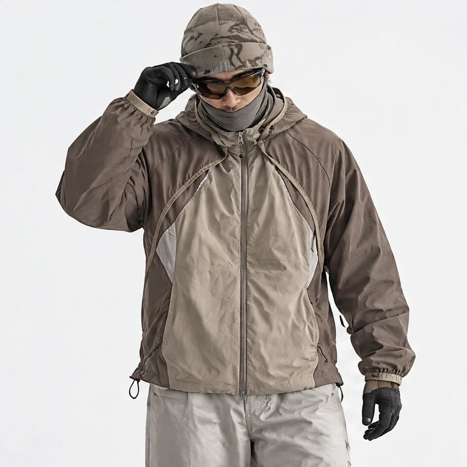 Spurn - Unisex Water-Repellent & Windproof 3-in-1 Lightweight Jacket - Brown