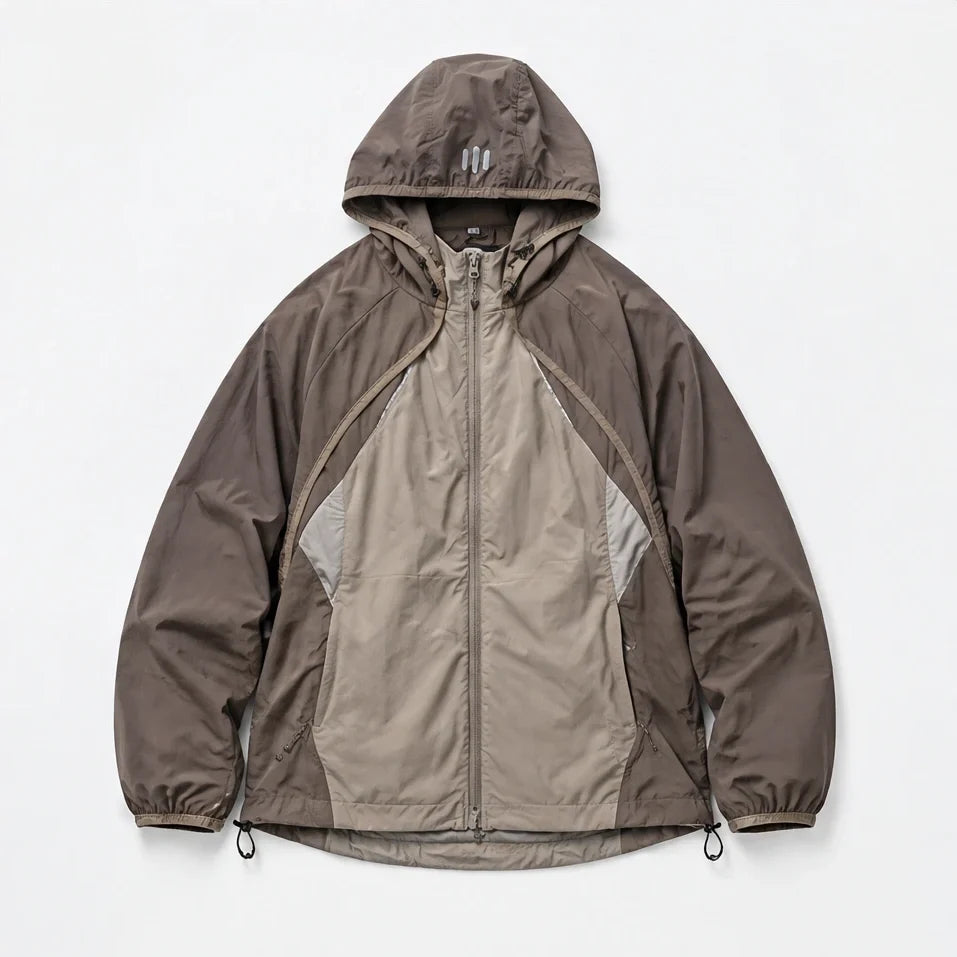 Spurn - Unisex Water-Repellent & Windproof 3-in-1 Lightweight Jacket - Brown
