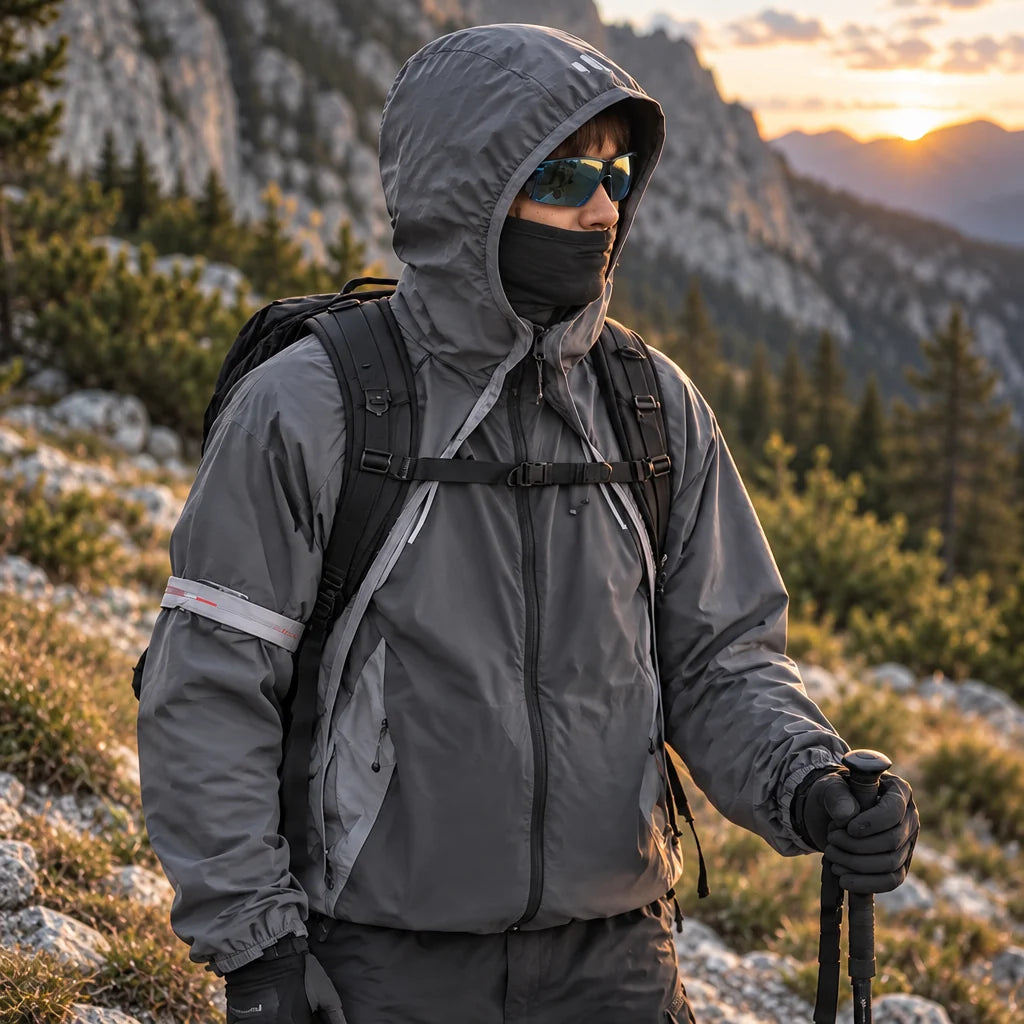 Spurn - Unisex Water-Repellent & Windproof 3-in-1 Lightweight Jacket - Grey