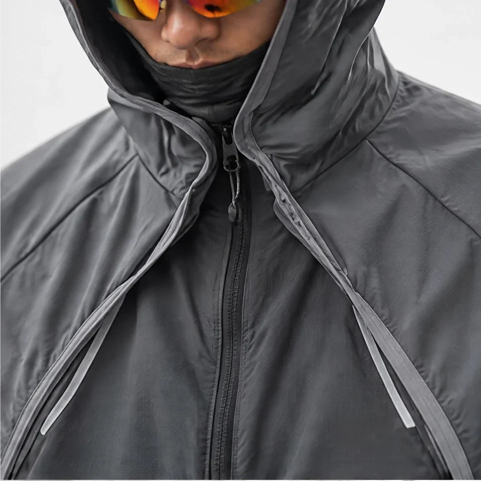 Spurn - Unisex Water-Repellent & Windproof 3-in-1 Lightweight Jacket - Grey