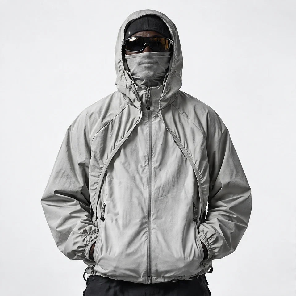 Spurn - Unisex Water-Repellent & Windproof 3-in-1 Lightweight Jacket - Light Grey