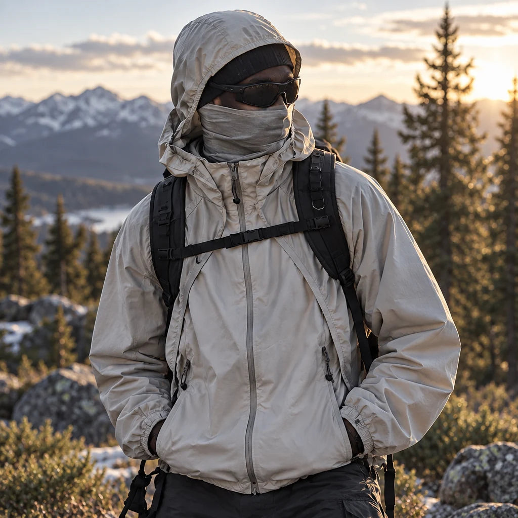 Spurn - Unisex Water-Repellent & Windproof 3-in-1 Lightweight Jacket - Light Grey