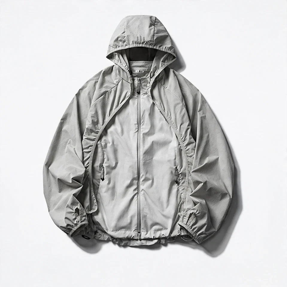 Spurn - Unisex Water-Repellent & Windproof 3-in-1 Lightweight Jacket - Light Grey