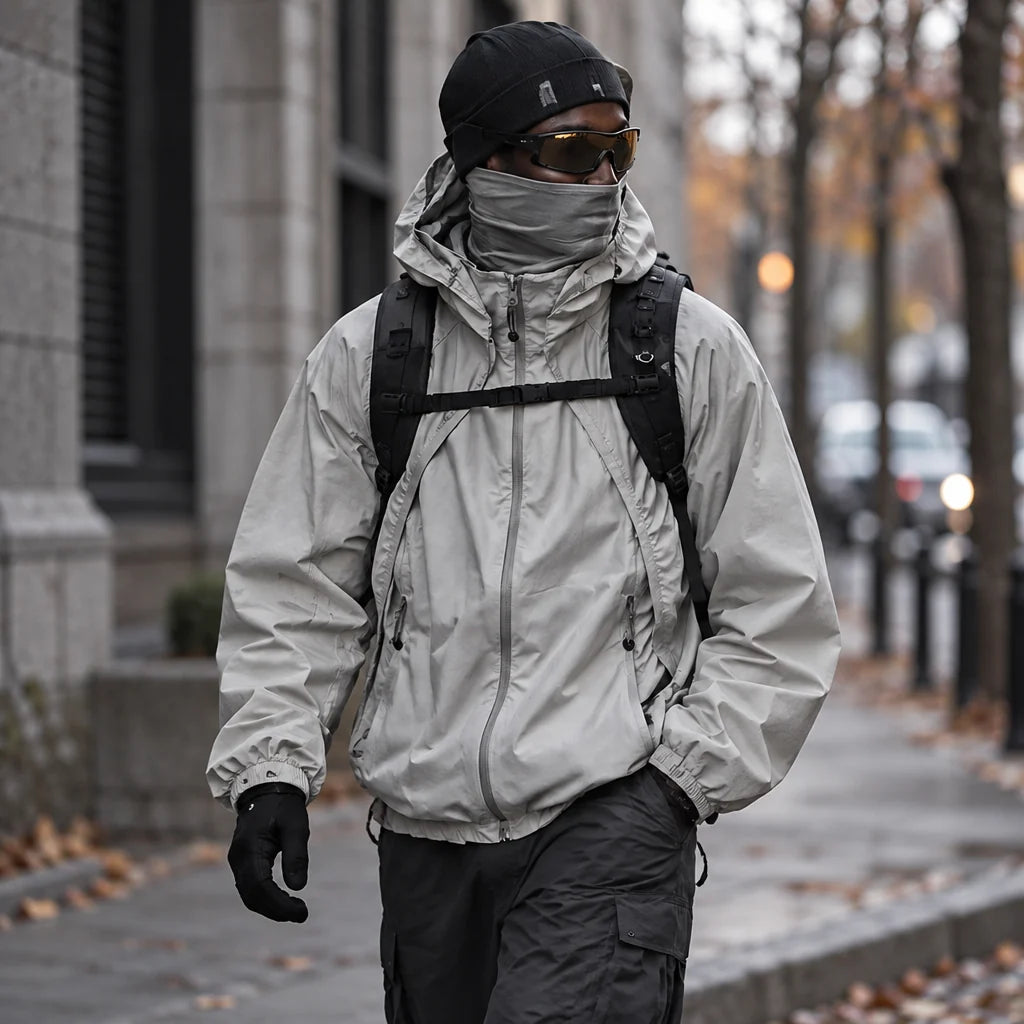 Spurn - Unisex Water-Repellent & Windproof 3-in-1 Lightweight Jacket - Light Grey