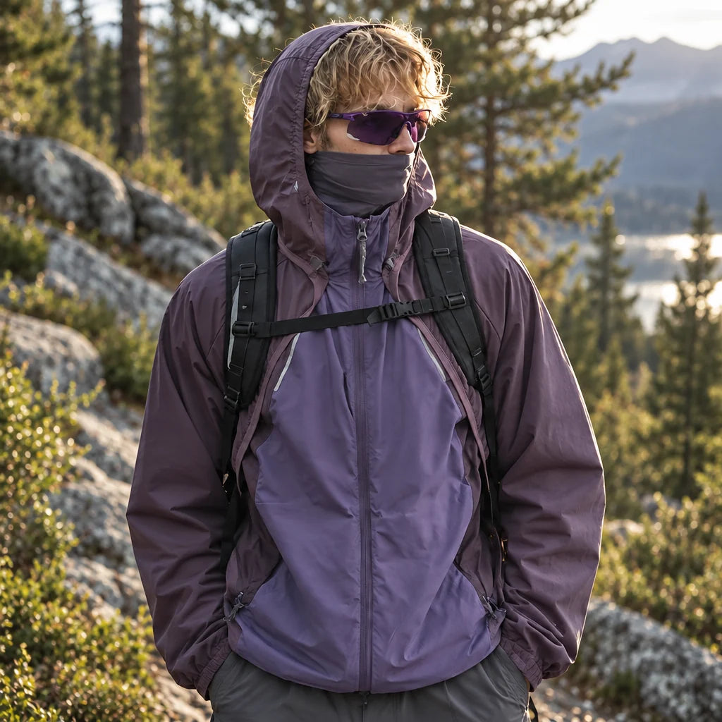 Spurn - Unisex Water-Repellent & Windproof 3-in-1 Lightweight Jacket - Purple