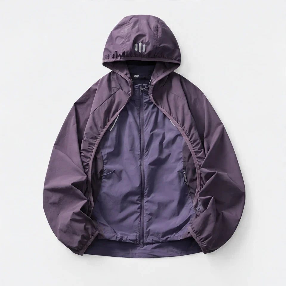 Spurn - Unisex Water-Repellent & Windproof 3-in-1 Lightweight Jacket - Purple
