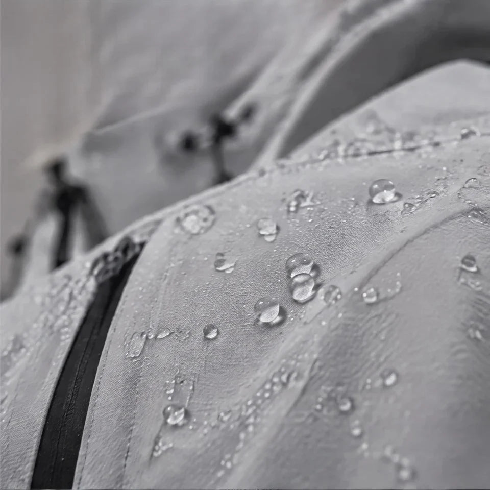 How - Unisex 12K Hooded Waterproof Jacket - Light Grey