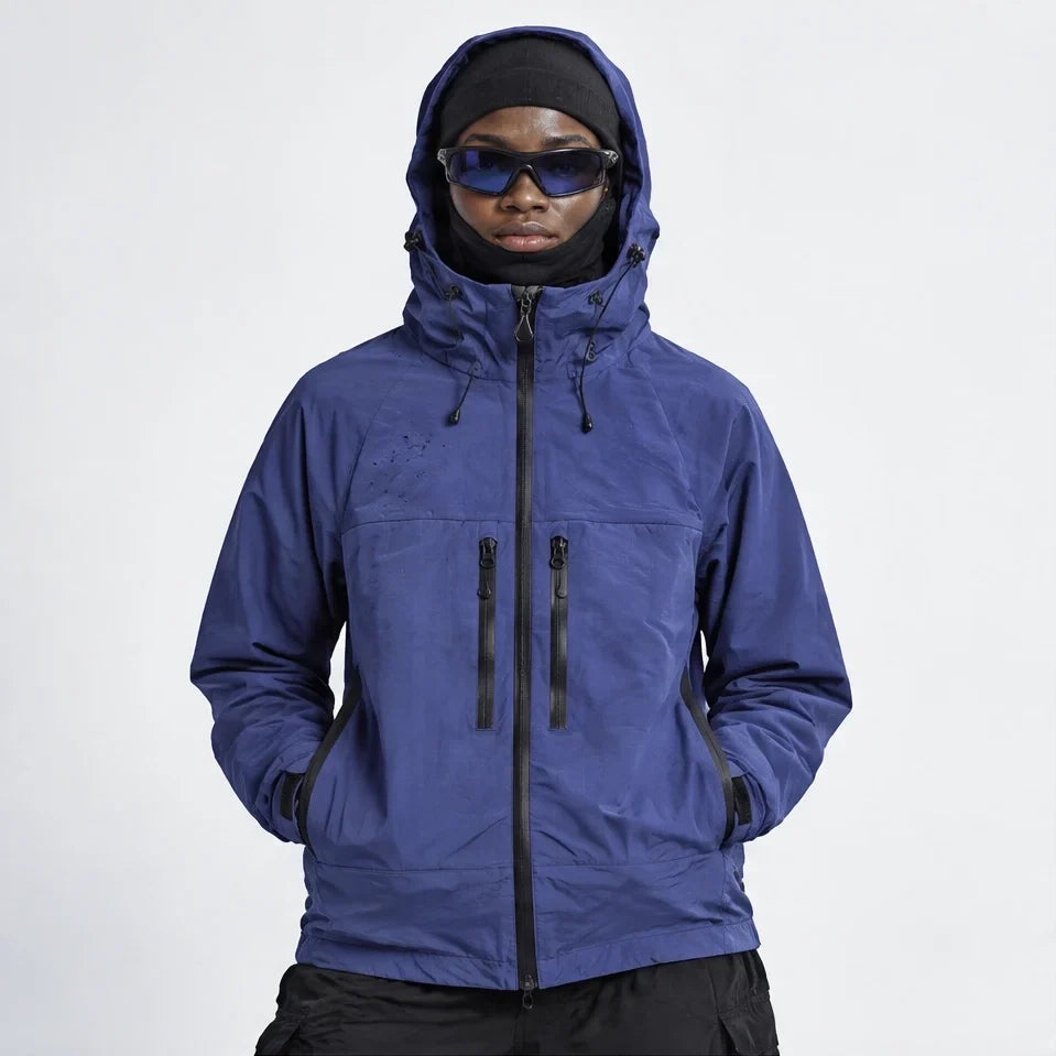 How - Unisex 12K Hooded Waterproof Jacket - Purple
