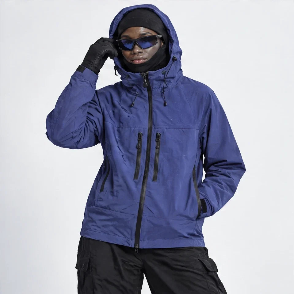 How - Unisex 12K Hooded Waterproof Jacket - Purple