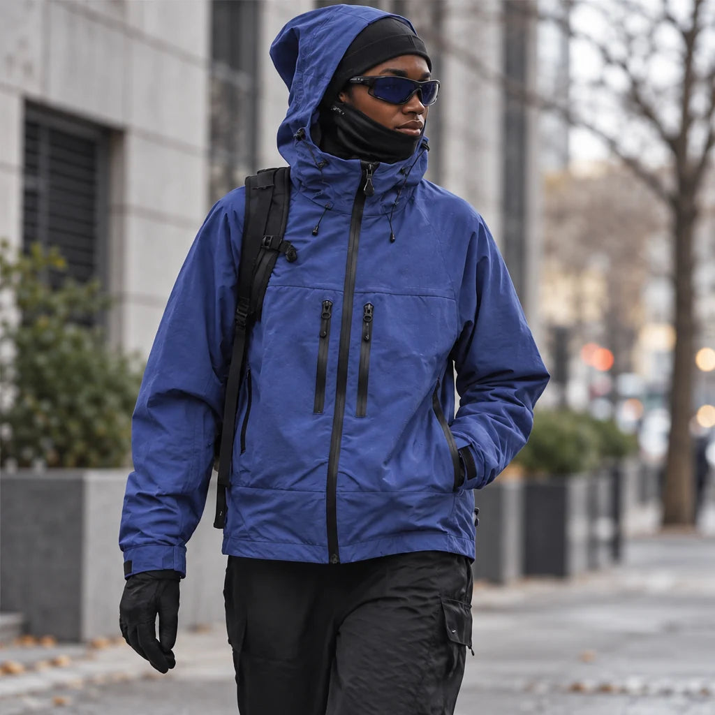 How - Unisex 12K Hooded Waterproof Jacket - Purple