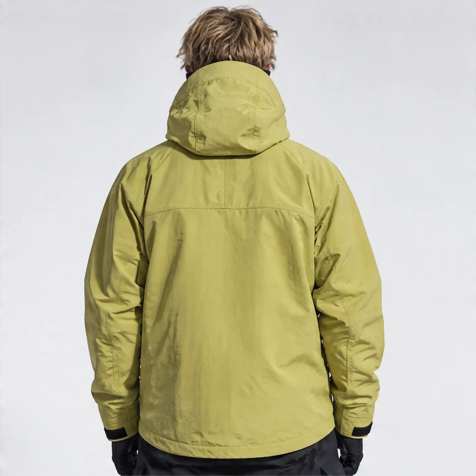 How - Unisex 12K Hooded Waterproof Jacket - Yellow