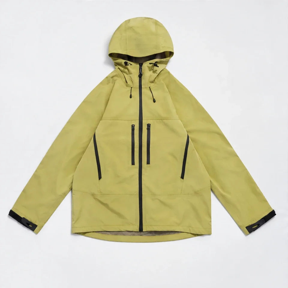 How - Unisex 12K Hooded Waterproof Jacket - Yellow