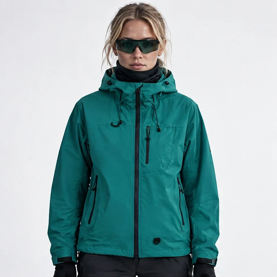 Caw - Unisex Windproof Breathable & Packable Waterproof Jacket - Dark Green