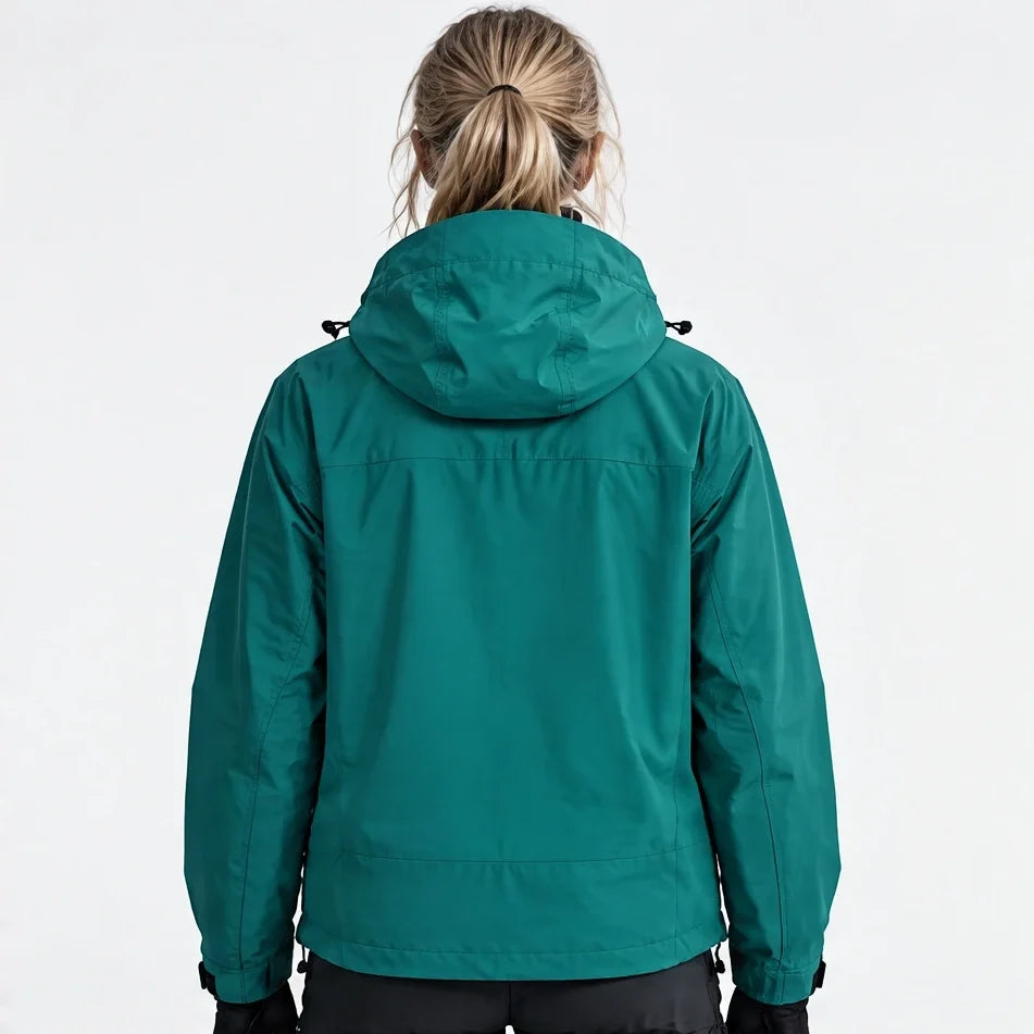 Caw - Unisex Windproof Breathable & Packable Waterproof Jacket - Dark Green