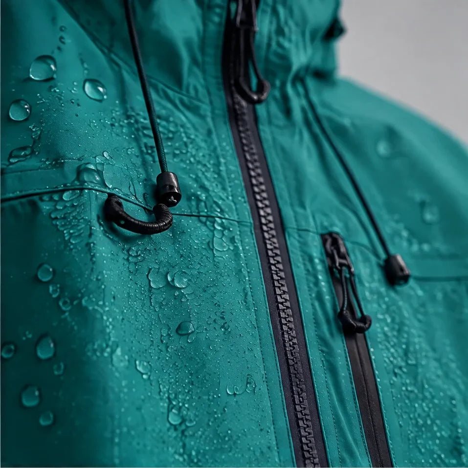 Caw - Unisex Windproof Breathable & Packable Waterproof Jacket - Dark Green
