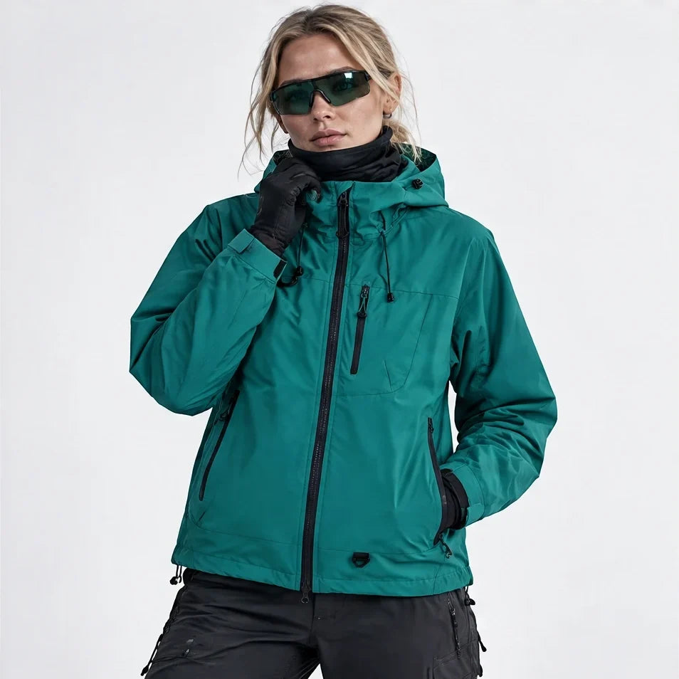 Caw - Unisex Windproof Breathable & Packable Waterproof Jacket - Dark Green
