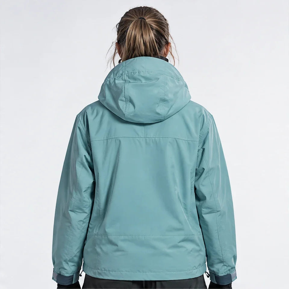 Caw - Unisex Windproof Breathable & Packable Waterproof Jacket - Light green