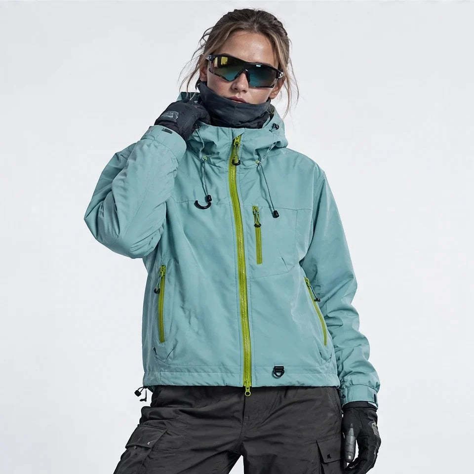 Caw - Unisex Windproof Breathable & Packable Waterproof Jacket - Light green
