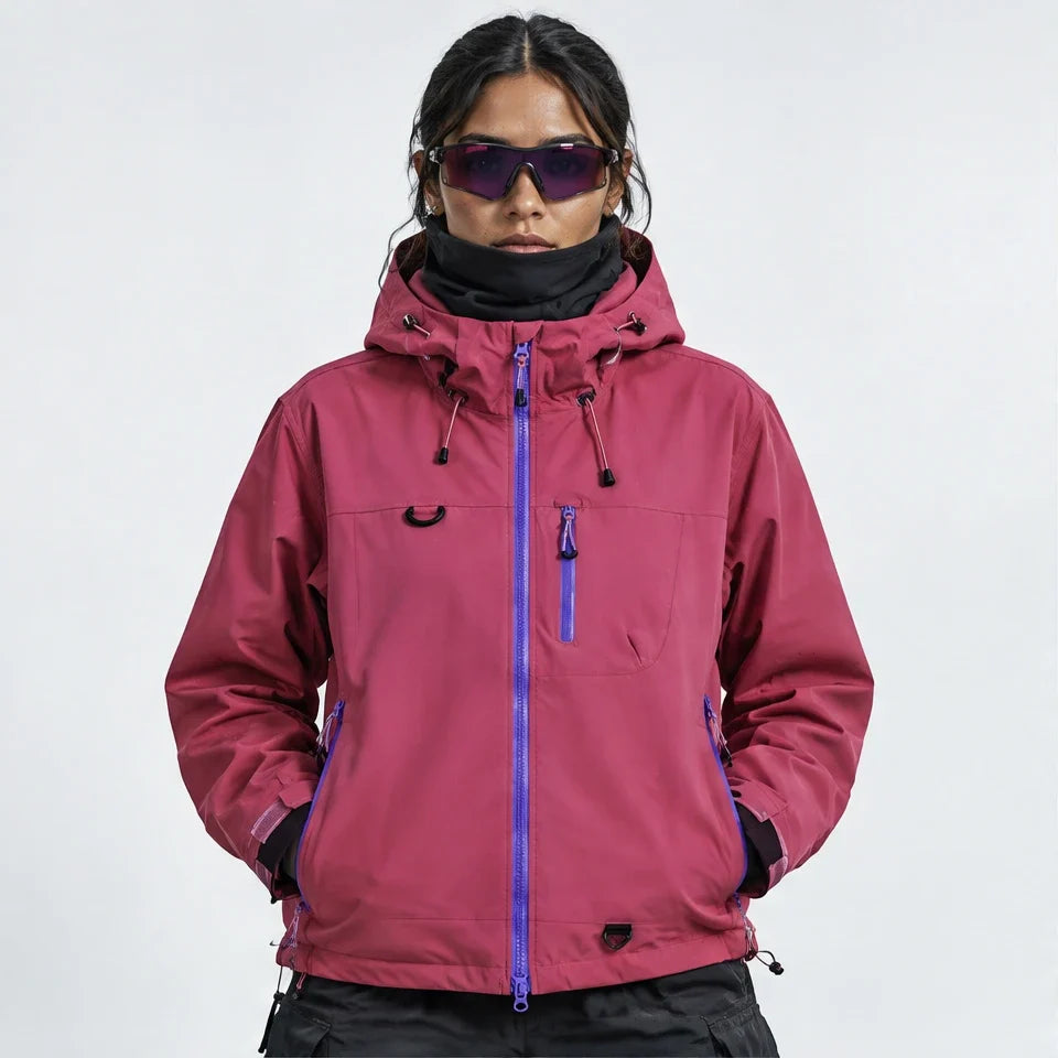 Caw - Unisex Windproof Breathable & Packable Waterproof Jacket - Pink